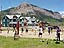 The students of the Crested Butte Community School enjoy their Field Day with a fun game of volleyball!