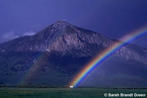 The Butte at the end of a rainbow