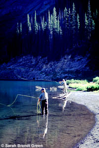 Afternoon fly-fishing at Emerald Lake