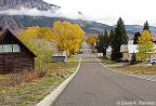 Ring of fog around Mt. Crested Butte is seen down Maroon Avenue in the Fall.