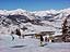 Skiers & snowboarders enjoy a clear (but cold) morning on the mountain.