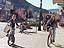 Hard to believe we are in mid-October. The day has been gorgeous and warm, despite the snow on the higher peaks. These girls enjoy a sunny afternoon on their bikes.