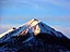 Gothic Peak bathed in sunset light