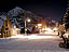 Temperatures near zero, recent snowfall, a nearly full moon, and quiet streets make for chilly but beautiful nighttime walks around Crested Butte.