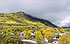 Looking over town toward a cloud covered Red Lady and Paradise Divide