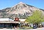 A view of Mt. Crested Butte with no snow. 