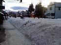 Temperatures are warming up a little bit, this morning it was around 25 when we took this photo, of Elk Ave, on the walk into the office.