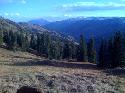 Blue skies and warmer temperatures this weekend, this picture is from Yule Pass, looking back towards Mt. Crested Butte.