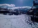 The lifts start up next week!  The base area is starting to look like winter, with massive piles of man made snow on warming house hill, in addition to the steady snow we've had over the past few days.