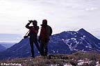 Hunters on a ridge top