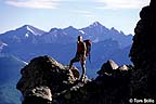 Hiking in the mountains