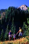 Family hiking