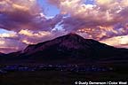 Summer sunset over Mt. Crested Butte