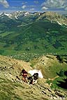 Hiking the peak of Mount Crested Butte