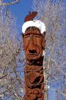 The town totem pole in Totem Pole Park