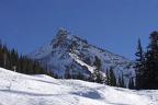 The summit of Mt. Crested Butte over the International ski run.