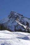 The summit of Mt. Crested Butte over the International ski run.