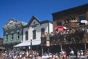 Young and old enjoying the Fourth of July Parade