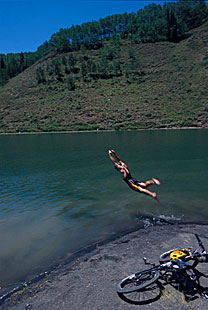 Cooling off at Long Lake