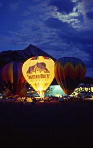 Hot Air Balloon and Full Moon