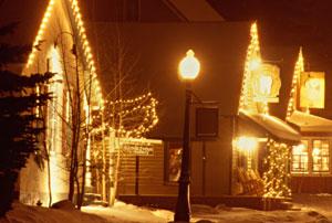 Elk Ave on a winter’s evening