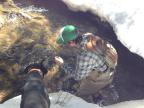 Early spring fishing in Crested Butte, Colorado up cement creek.